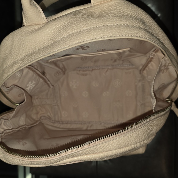 Tory Burch Beige Leather Backpack - Picture 14 of 16